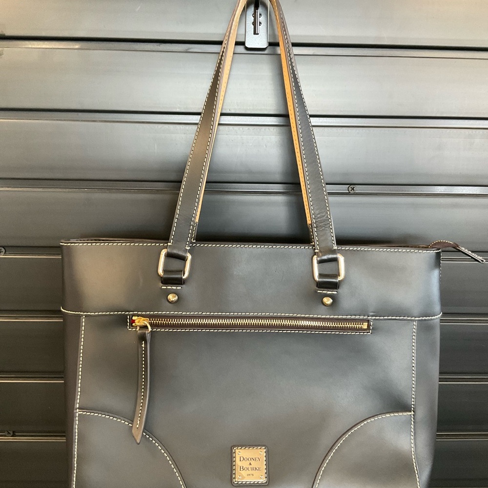Dooney & Bourke Black Leather Tote Bag